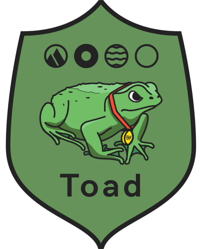 Logo of the olympic toad.